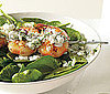 Recipe For Shrimp Skewers With Tzatziki, Spinach, and Feta