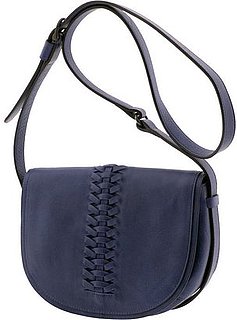 Banana Republic Blue Leather Saddle Bag