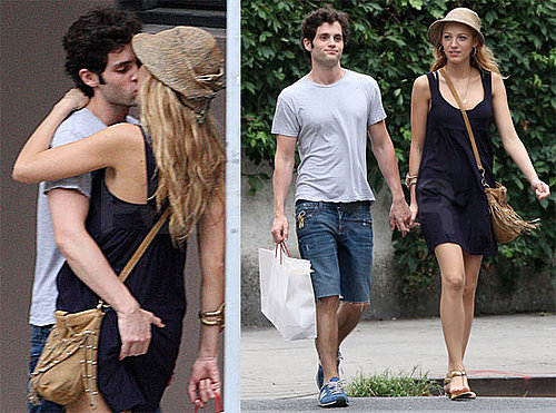 Pictures of Blake Lively and Penn Badgley Making Out in NYC