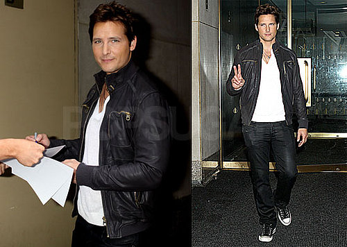 Pictures of Peter Facinelli at The Today Show in NYC