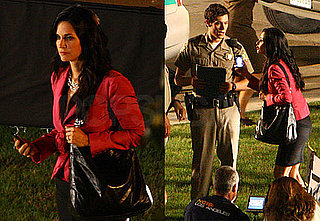 Pictures of Courteney Cox and Adam Brody Filming Scream 3