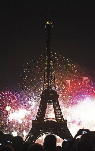 Bastille Day Fireworks in Paris Picture