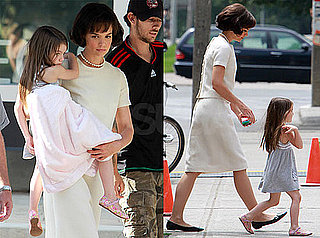 Pictures of Katie Holmes as Jackie Kennedy in Toronto With Suri