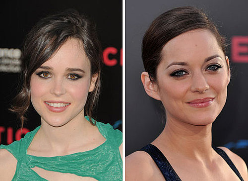 Ellen Page and Marion Cotillard Wear Smoky Eyes at the LA Premiere of Inception