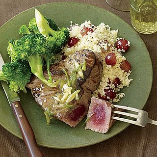Fast and Easy Recipe For Tuna Steaks With Broccoli and Couscous