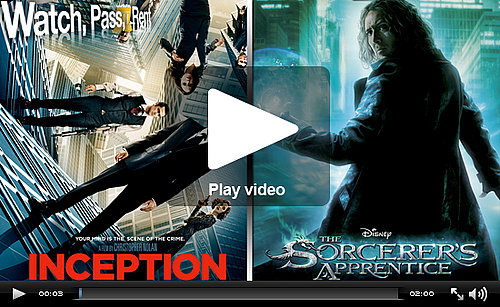 Video Reviews For Inception and The Sorcerer's Apprentice