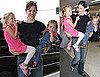 Pictures of Jennifer Garner With Violet and Seraphina at LAX 2010-07-16 14:00:00