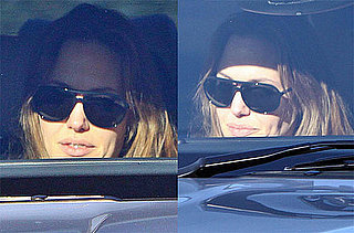 Pictures of Angelina Jolie Driving in LA After Salt Premiere