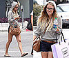 Lauren Conrad Shopping at Herve Leger in LA Wearing Vince Hooded Sweater and Tan Accessories 2010-07-27 10:00:22