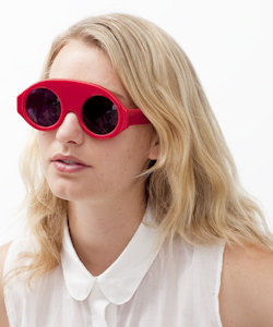 Walter Van Beirendonck Vintage Red Shades