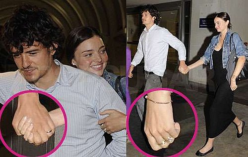 Pictures of Orlando Bloom and Miranda Kerr Return From Honeymoon Wearing Wedding Rings