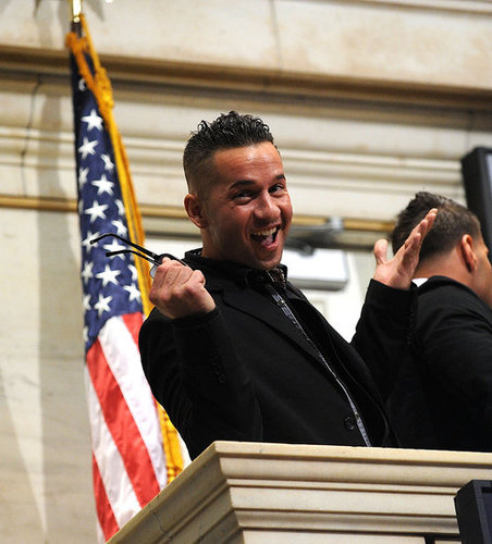 Pictures of Jersey Shore Cast Ringing Wall Street Bell