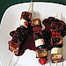 French Toast Skewers With Blueberry Sauce