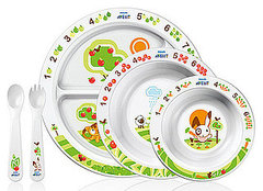 Pictures of Avent's Plates, Dishes, Forks, and Spoons