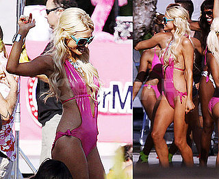 Pictures of Paris Hilton Wearing a Swimsuit in Ibiza