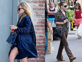 Pictures of Mary-Kate Olsen Dressed Up in New York and Ashley Olsen Wearing Sheer Top