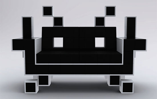 Pictures of the Space Invader Couch