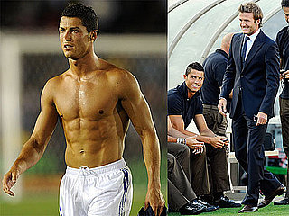 Pictures of Shirtless Cristiano Ronaldo and David Beckham in LA as LA Galaxy Play Real Madrid