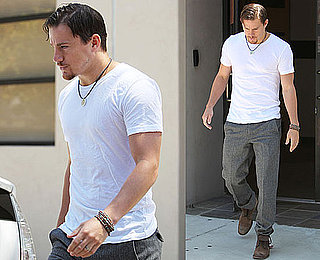 Pictures of Channing Tatum in White T-Shirt in LA