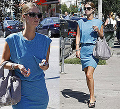 Pictures of Nicky Hilton Wearing Blue Dress and Alexander Wang Bag