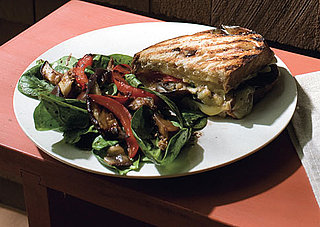 Eggplant Panini With Spinach Salad Recipe