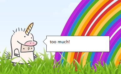 Blippy 404 Error Double Rainbow Unicorn