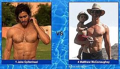 Jake Gyllenhaal vs. Matthew McConaughey: Welcome to Our Shirtless Bracket Sweet 16! Jake Gyllenhaal vs. Matthew McConaughey: Welcome to Our Shirtless Bracket Sweet 16!