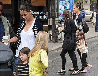 Pictures of Katie Holmes and Suri Cruise Leaving a Coffee Shop in Toronto