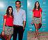 Olivia Palermo Wearing Red Cutout Top and Floral Skirt 2010-08-09 10:03:57