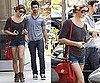 Ashley Greene Hanging Out With Joe Jonas in LA Wearing a Red Messenger Bag