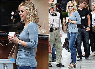 Pictures of Rachel McAdams on the Set of Midnight in Paris With Woody Allen