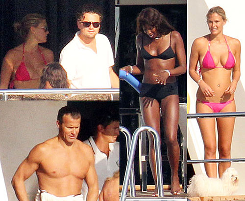 Pictures of Naomi Campbell and Bar Refaeli in Bikinis With Shirtless Vladislav Doronin and Leonardo DiCaprio