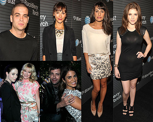 Lea Michelle, Nikki Reed Play Telephone at the BlackBerry Party in LA 2010-08-12 16:00:02