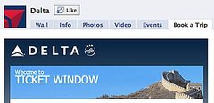 Delta's Social Media Ticket Window on Facebook Delta's Social Media Ticket Window on Facebook