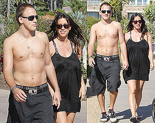 Alanis Morissette Reveals Her Baby Bump on a Stroll With Her Shirtless Hubby