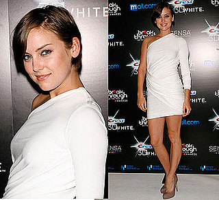 Photos of Jessica Stroup in Rachel Roy White One Sleeve Dress at Breakthrough of The Year Awards in LA 2010-08-16 10:02:04