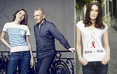 Jean Paul Gaultier’s Born HIV Free Tee With Carla Bruni-Sarkozy