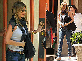 Pictures of Jennifer Aniston Leaving Trattoria Dell'Arte After Lunch in NYC