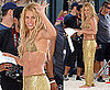 Pictures of Shakira in Gold Bikini Filming Music Video in Barcelona
