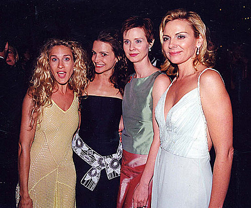 The ladies of Sex and the City, Sarah Jessica Parker, Kristin Davis, Cynthia Nixon, and Kim Cattrall, stuck together at the show in 1999.
The ladies of Sex and the City, Sarah Jessica Parker, Kristin Davis, Cynthia Nixon, and Kim Cattrall, stuck together at the show in 1999.