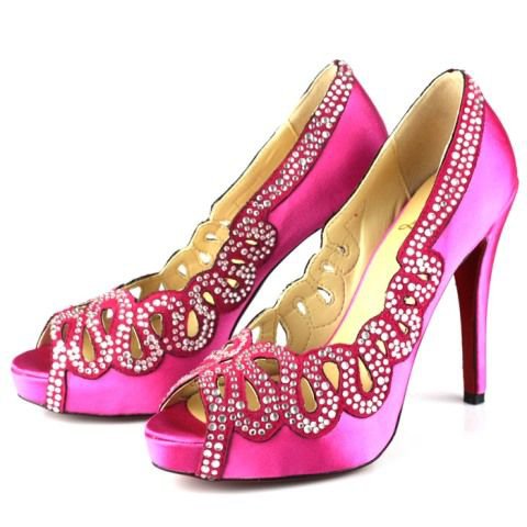 Shoe of the Day:  Hot Pink Louboutin!