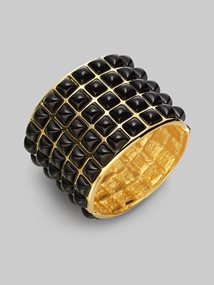 Kenneth Jay Lane - Resin Cabochon Wide Bracelet - Saks.com