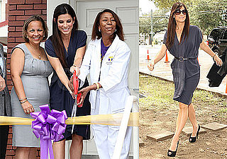 Pictures of Sandra Bullock at a Ribbon Cutting Ceremony in New Orleans