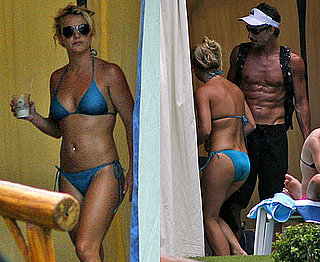 Picture of Britney Spears In A Blue Bikini and Shirtless Jason Trawick in Hawaii Vacation 2010-08-31 01:12:18