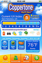 Coppertone MyUVAlert App