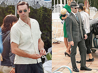 Pictures of Jon Hamm Dressed as Don Draper on the Set of Mad Men in LA