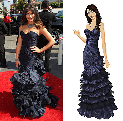 Get Lea Michele's Stunning Emmy Gown on PopSugar's Retail Therapy Game!