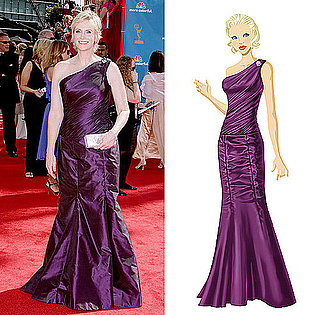 Get Jane Lynch's Purple Emmy Gown on PopSugar's Retail Therapy Game!