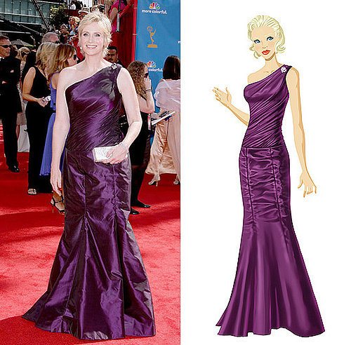 Get Jane Lynch's Purple Emmy Gown on PopSugar's Retail Therapy Game!