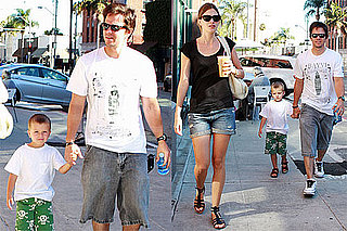 Pictures of Mark Wahlberg, Rhea Durham, and Their Son Michael in Beverly Hills
